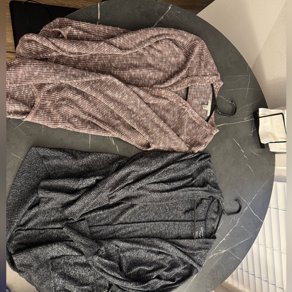 Gray and Pink Cardigans